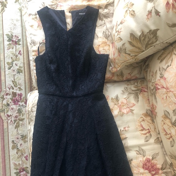 Ever New Lace Black A-Line dress - Picture 1 of 3